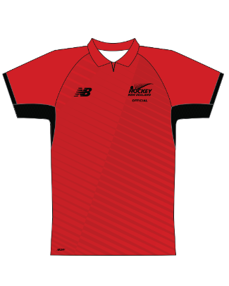 Hockey NZ Men's Officials T-Shirt (Red)