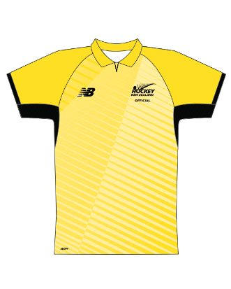 Hockey NZ Men's Officials T-Shirt (Yellow)